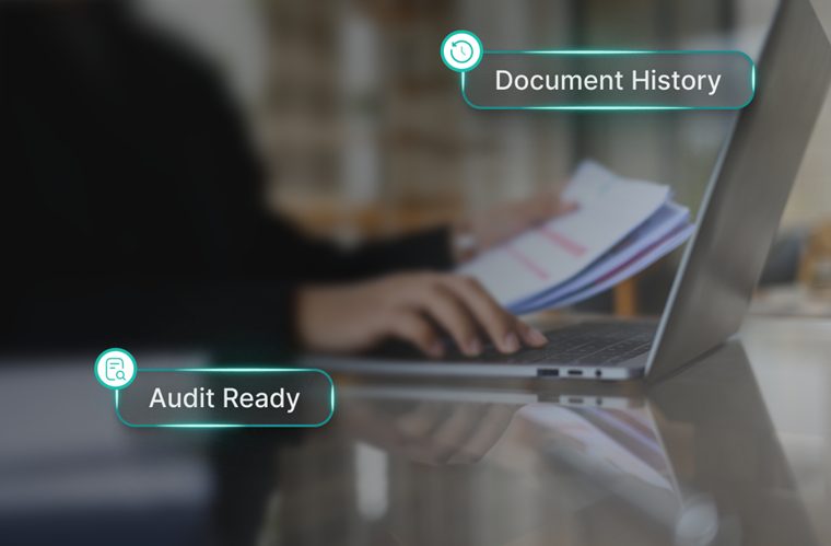 Document history at hand — audit-ready records and complete trails