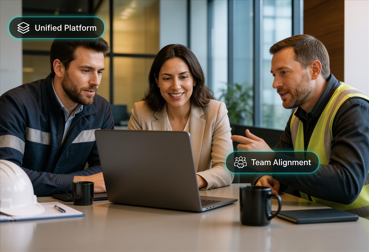 Teams working on one platform