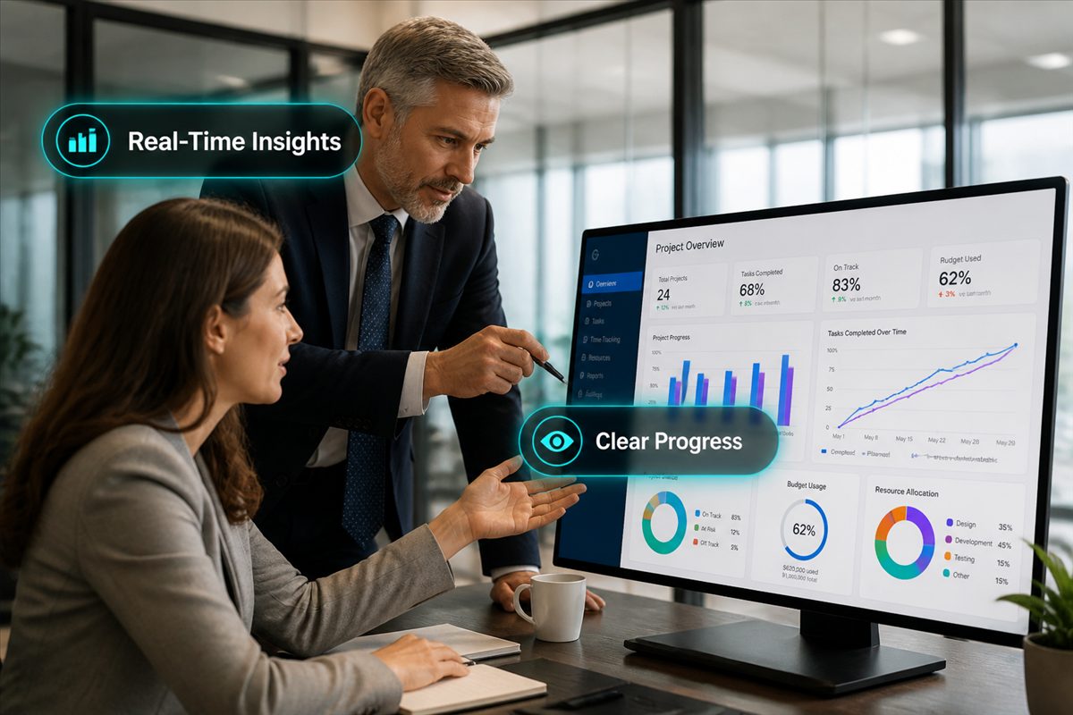 Real-time project dashboard